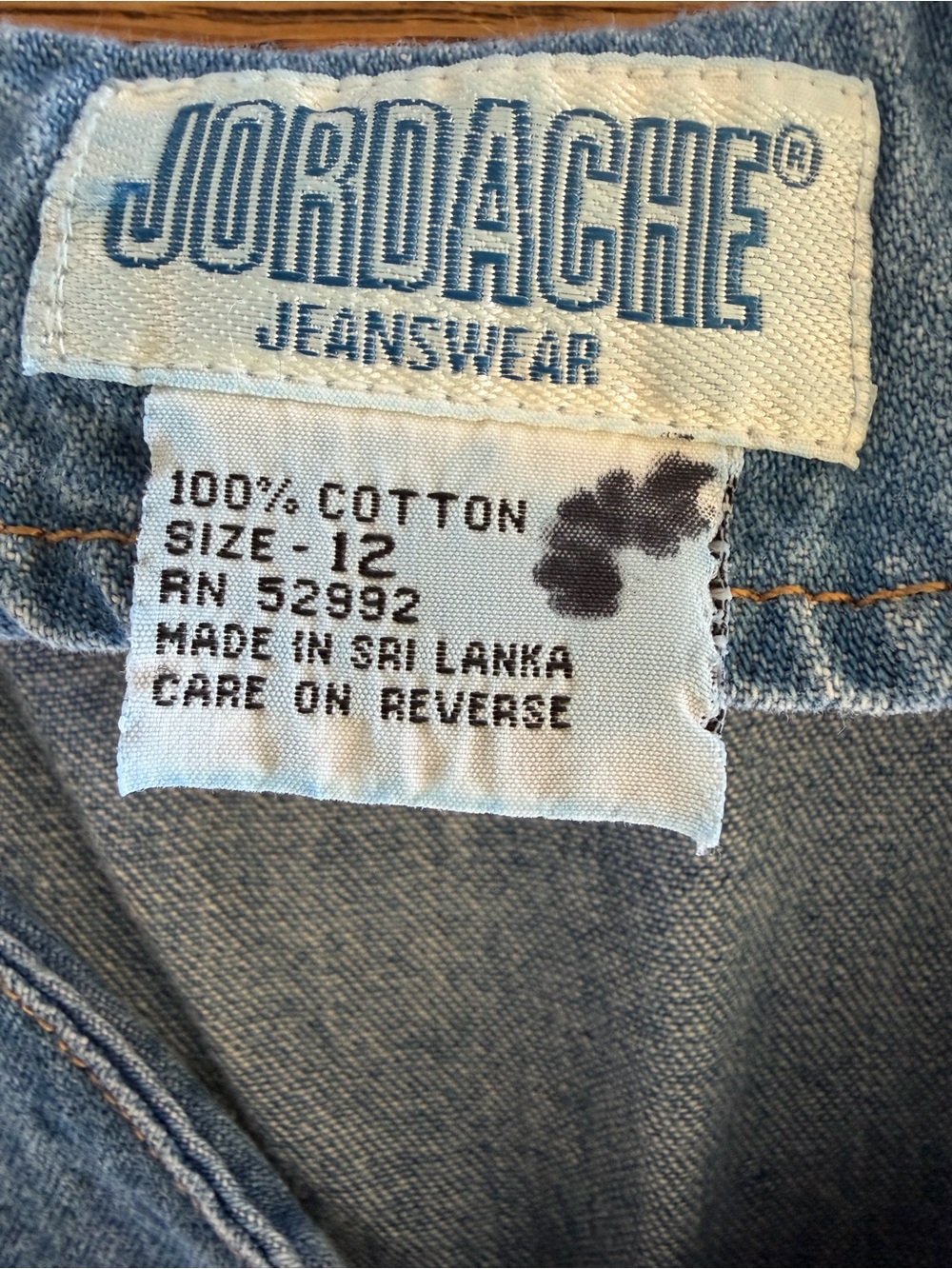 Vintage Jordache Blue Denim Sleeveless Romper - Picture 6 of 9